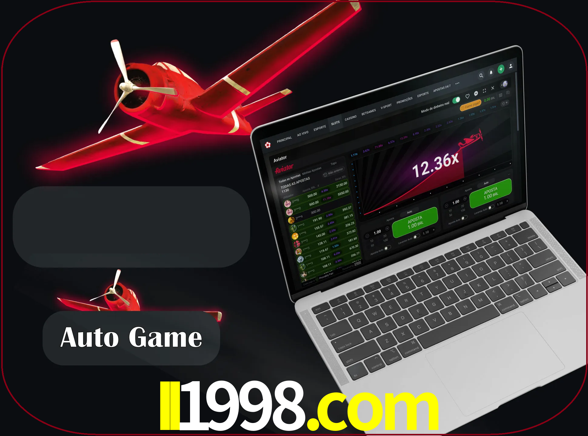 No modo automático, os jogos apostam e sacam seu dinheiro automaticamente.