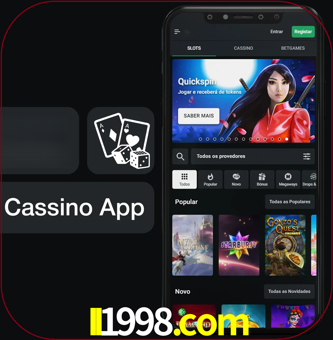 Jogue jogos de cassino e ganhe.