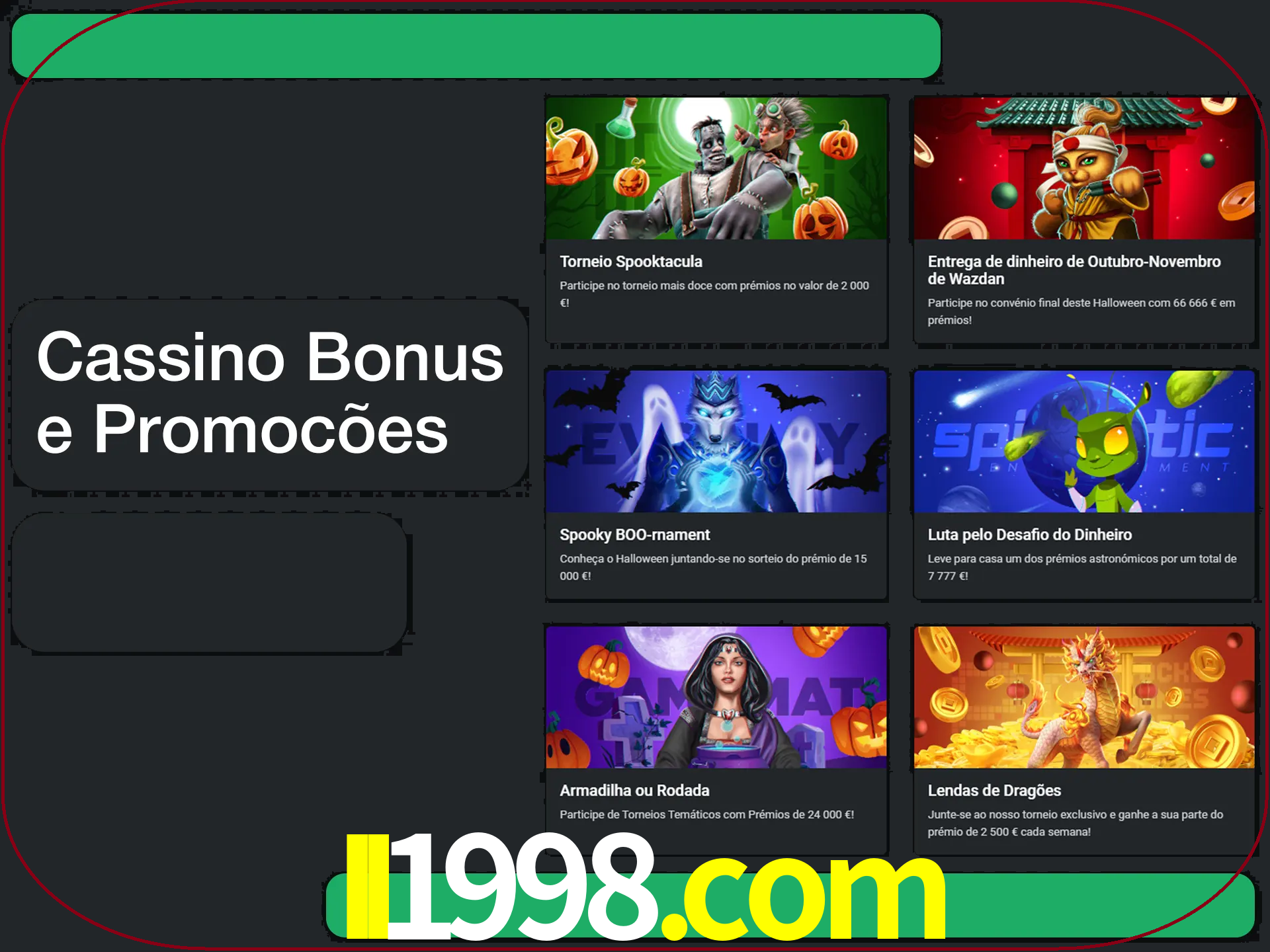 Verifique se há novos bônus de cassino para reivindicar.